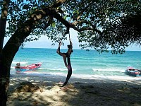 Beachfront yoga Koh Phangan
